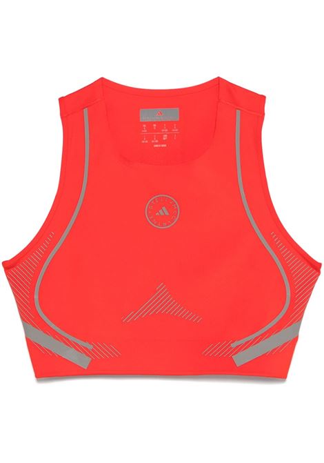 Top TruePace Running in rosso adidas by Stella McCartney - donna